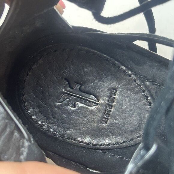 Frye Brielle Gladiator Women Size 7.5 Black Suede High Heel Ankle Sandal - Picture 8 of 8